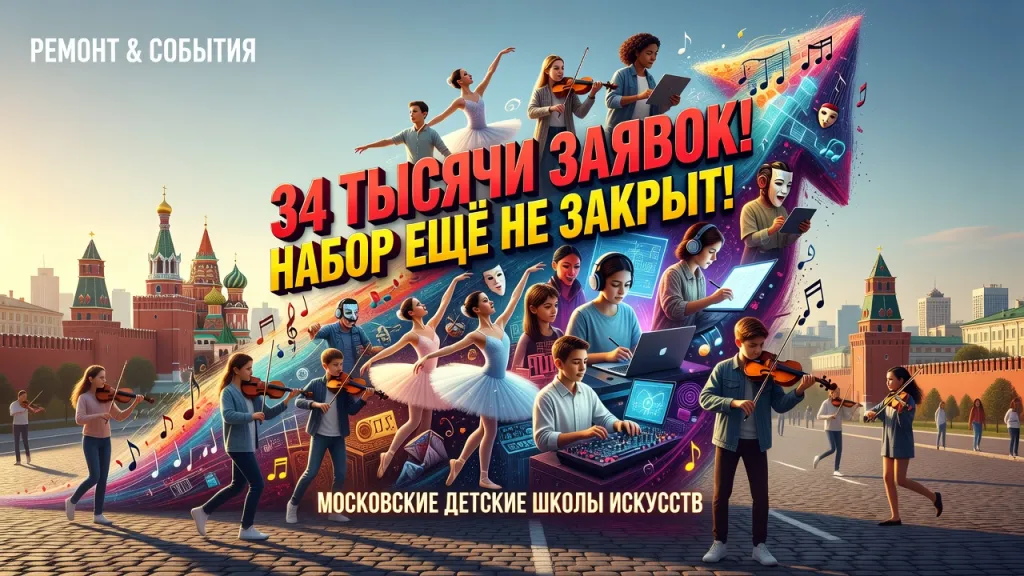 34 тысячи заявок в школы искусств. Набор ещё не закрыт!